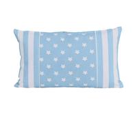 (30 x 50 cm, Blue Stripe Stars) Cotton Stripe Border and Stars Cushion Cover