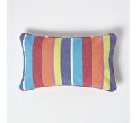 (30 x 50 cm) Cotton Multi Coloured Stripe Cushion Cover