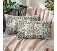 30 x 50 cm Cushion Covers Retro Decorative Cushion Double Sided Boho Cushion Cover Linen Bohemian Ethnic Decorative Cushion Covers for Sofa Bedroom Living Room Home Decoration Set of 2
