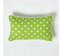 (30 x 50 cm, Green Stars) Cotton Stars Cushion Cover