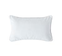 (30 x 50 cm, Ivory/White) Homescapes Cotton Plain Cushion Cover