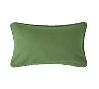 HOMESCAPES - 100% Cotton Plain Dark Olive Green Cushion Cover - 30 x 50 cm Rectangular - 12 x 20 Inches - Sofa Cushion Pillow Cover - Washable