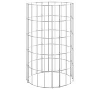 (? 30 x 50 cm) vidaXL Circular Gabion Pole Garden Gabion Basket Gabion Cage Galvanised Steel