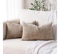 30 x 50 Cushion Cover Chenille Boho Taupe Cushion Covers Modern Farmhouse Decor Rectangular Throw Pillows Cozy Home Finds Decorative Oblong Cushions for Sofa Living Room Bedroom Couch Home Decoration