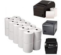 30 x 80mm x 80mm Thermal Till Rolls - BPA-Free Receipt Paper for POS, EPOS, Cash Registers - Warning Strip, Eco-Friendly, Crisp Print for Retail, Hospitality & Service Use