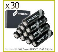 30 x AA Duracell batteries Procell Industrial Alkaline Battery LONGEST EXPIRY UK