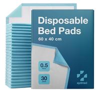 30 x AYDMED Incontinence Bed Pads 60 x 40cm | Small Disposable Incontinence Pads | Maximum Absorbency Incontinence Bed Sheets For Adults, Children & Babies | 500ml Capacity