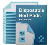 30 x AYDMED Incontinence Bed Pads 60 x 60cm | Medium Disposable Incontinence Pads | Maximum Absorbency Incontinence Bed Sheets For Adults, Children & Babies | 800ml Capacity