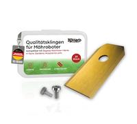 30 x Blade Replacement Blades + Screws Replacement Blades Compatible with Segway Navimow Robot for Long Sharp Cut (Set of 30 Blades) - Titanium Carbid Coating