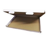30 x C5 A5 White Box With Flap Lock 230x165x22mm (9x6.5x0.8") RM Large Letter Cardboard Shipping Mailing Boxes