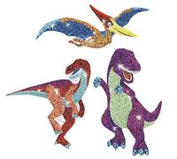 30 x Dazzling Dinosaur Sparkle Stickers for Kids