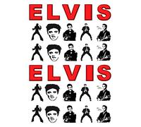 30 x Elvis Presley STAND UP Edible Paper Cupcake Toppers Cake Decorations