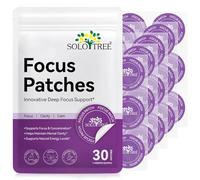 30 x Focus Herbal Patches - Vegan Friendly Supplement Skin Patch with Gingseng Extract & Vitamin B for Deep Focus - Supports Enegery Level and Concentration to Maintain Mental Clarity