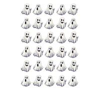 30 x Halloween spooky ghost edible paper cupcake toppers wafer rice fairy paper halloween party cake decorations
