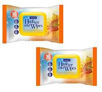 30 x Hayfever & Allergy Relief Wipes for Hand & Face Traps Pollen Dust Dirt Pet Allergy Wet Hay Fever Wipes (60 Wipes (2 Packet))