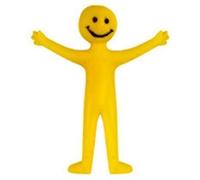 30 x KIDS CHILDRENS YELLOW SMILEY STRETCHY MEN PARTY BAG LOOT TOYS FILLER STRESS