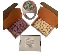 30 x Mini Hearts Highly Scented Plastic Free Long Lasting Wax Tarts Designer Fragrances (Alien)