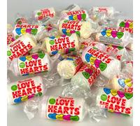 30 x Mini Love Heart Sweets Valentines Sweets Wedding Heart Sweet Rolls Sweet Treat Haynesdiscount