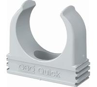 30 x OBO Bettermann M25 Quick Clamps | Clamp | Pipe Clamp | Linable | Light Grey | 25 mm | Pack of 30