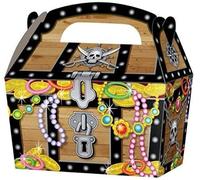 30 x Pirate Treasure Chest Kids Party Treat Cake Food Boxes Favours Goodie Bags