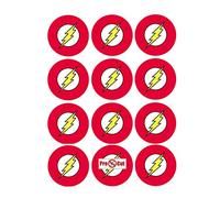 30 x Pre Cut The Flash Cake, Cupcake Toppers/Decorations Edible Wafer Paper