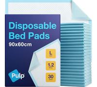 30 x PULP Incontinence Bed Pads 90 x 60cm | 1,200ML Capacity | Large Disposable Incontinence Pads | Super Absorbency Incontinence Bed Sheets For Adults, Children & Babies