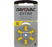 30 x RAYOVAC Extra Hearing Aid Batteries Type 10 - PR70 - Colour Code Yellow - 1.45 Volt - Pack of 30 (5 x 6 Batteries)