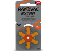 30 x RAYOVAC Extra Hearing Aid Batteries Type 13 - PR48 - Colour Code Orange - 1.45 Volt - Pack of 30 (5 x 6 Batteries)