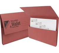 30 x Red 285gsm Foolscap Premium Document Wallets A4 Paper Storage Files Folders