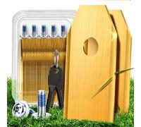 30 x Robotic Lawnmower Blades Titanium for Husqvarna | Gardena Sileno | Yard Force, Titanium Lawnmower Knife, Replacement Blades with Screws and 2 Screwdrivers
