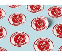 30 x Small DO NOT Open Until 25th Christmas Stickers Gift Present Sticky Labels (30mmx30mm)