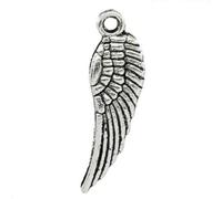30 x Tibetan Silver Alloy Pendants Charms Angel Wing Antique Silver 30mm, Jewelry Making, Earrings, Bracelets, Beads, Findings, Arts & Crafts, Murals, Necklaces, Guardian Angels, Fairies Birds