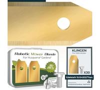 30 x titanium blades, high-quality replacement blades for robotic lawnmowers, compatible with all Husqvarna Gardena Yard Force robotic lawnmowers, universal replacement blades, lawn robot knife set +
