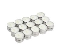 30 x White Tea Lights Unscented Candle - No Smell - Diameter 39mm - Ideal for Tableware, Decoration, Room, Home, Fondue, Oil Essentials Burner
