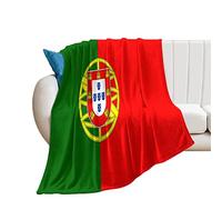 30"x40" Flannel Fleece Throw Blanket for Couch Office Bed Portugal Flag Throw Blankets National Flags Lightweight Plush Fuzzy Cozy Soft Blankets And Throws for Kids Students Girls All Season Use