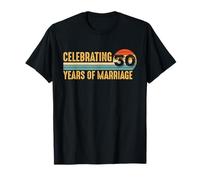 30 Years Marriage Married Couple 30th Wedding Anniversary T-Shirt