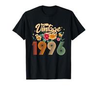 30 Years Old Born In 1996 Floral 30th Birthday Gifts Women T-Shirt