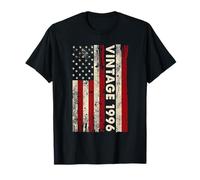 30 Years Old Gift Vintage 1996 American Flag 30th Birthday T-Shirt