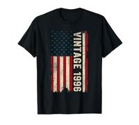 30 Years Old Gifts Vintage 1996 American Flag 30th Birthday T-Shirt