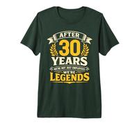 30 Years Work Anniversary, 30 Year Service Working, Legends Premium T-Shirt
