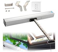 300-1000mm Stroke Electric Window Opener Actuator, Automatic Chain Window Openers W/Remote Control + Switch, for Casement, Windows Skylights, Roof Vent(1000mm)
