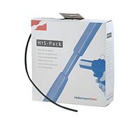 300-30240 Heat Shrink Tubing 2: 1 2.4mm L: 10m Black Cardboard HELLERMANNTYTON