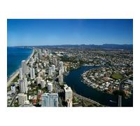 300(38x26cm)-piece adult puzzle, Gold Coast coastal high-rise river puzzle toy game, Queensland, Australia