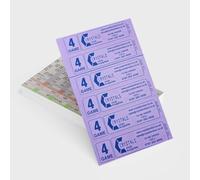 300 4 PAGE GAMES VALUE BINGO TICKETS SIMILAR TO JUMBO IN SIZE &QUALITY 50 STRIPS