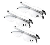 300% 500% 800% Magnifying Glasses for Hobbies, Reading Magnifying Glass Hands-Free Magnifier Eyeglasses for Elderly Close Work Reading Crafting Jewellers Repairing (Non Light)