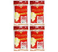300-7500 x PALMER SLIM XL Filter 22mm Tips | BULL BRAND | Premium Extra Large Long Cigarette Rolling Tobacco Smoking Re-sealable Red Bags UK FREE P&P (4 x Packs SLIM XL (1200 Filter Tips))