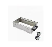 300-800mm Adjustable Notched Trowel Mortar Comb with Wheels Tile Leveler Square Box Flat Sand Leveling Tiling Paving Tool(Square Teeth,80cm)