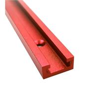 300-800MM Woodworking Chute Rail T-track, Fixture Slot 19x9.5mm Aluminum Alloy Double T Track 1pc(Red,500mm)