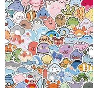 300 Adorable Underwater Animal Cartoon Stickers for Decorating Handbooks, DIY Phone Case Decals