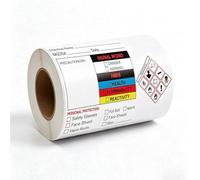 300 Chemical Identifying and Marking Sticker Christmas SDS Stickers Write-in Labels 2x4 inch MSDS Stickers Safety Data Sheet Labels Health and Safety Signs Self Adhesive Hazardous Chemicals Tags